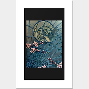 Bird and Cherry Blossom Posters and Art